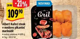 Albert Albert Kuřecí steak v medovo pikantní marinádě nabídka