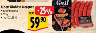 Albert Albert Klobása Merguez nabídka