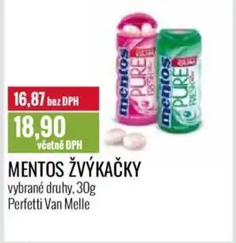 Ratio MENTOS ŽVÝKAČKY nabídka