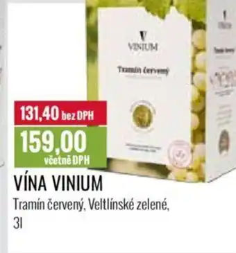 Ratio VÍNA VINIUM 3L nabídka
