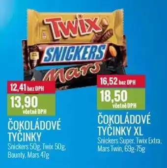 Ratio ČOKOLÁDOVÉ TYČINKY nabídka