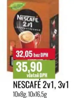 Ratio NESCAFÉ 2v1, 3v1 nabídka