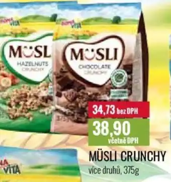 Ratio MÜSLI CRUNCHY nabídka