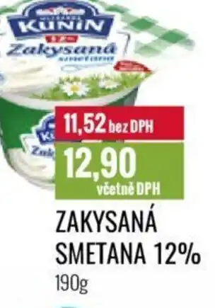 Ratio ZAKYSANÁ SMETANA 12% nabídka