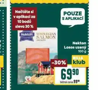 Billa Nekton losos uzený nabídka
