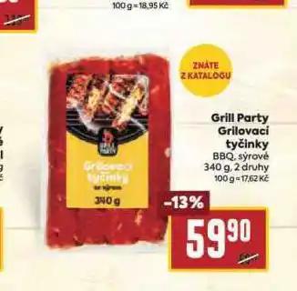 Billa Grill party grilovací tyčinky nabídka