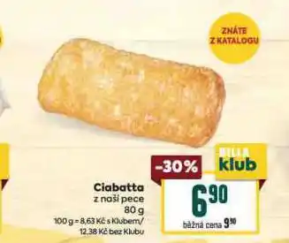 Billa Ciabatta nabídka