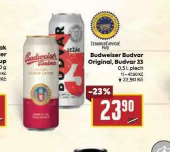 Billa Pivo budweiser budvar original nabídka