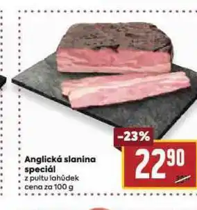 Billa Anglická slanina speciál nabídka