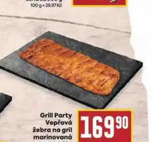 Billa Grill party vepřová žebra na gril marinovaná nabídka