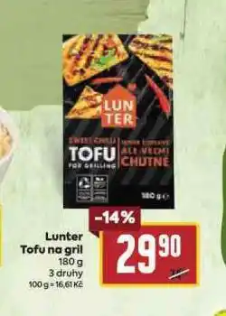 Billa Lunter tofu na gril nabídka