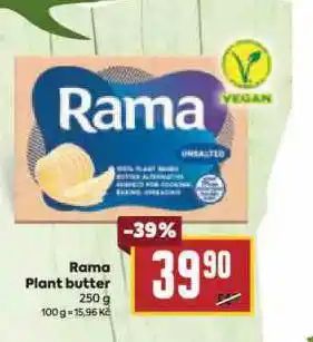 Billa Rama plant butter nabídka