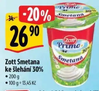 Albert Zott Smetana ke šlehání 30% nabídka