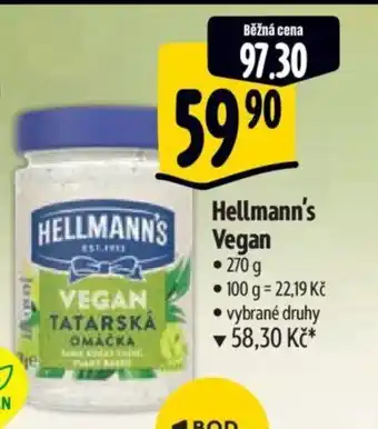 Albert Hellmann's Vegan nabídka