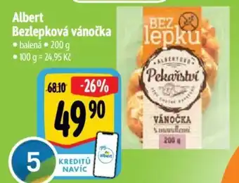 Albert Albert Bezlepková vánočka nabídka
