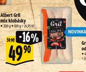 Albert Gril mix klobásky nabídka