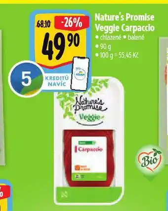 Albert Veggie carpaccio nabídka