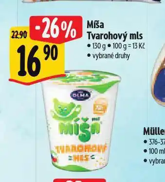 Albert Míša tvarohový mls nabídka