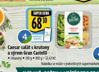 Albert Caesar salát s krutony a sýrem gran castelli nabídka