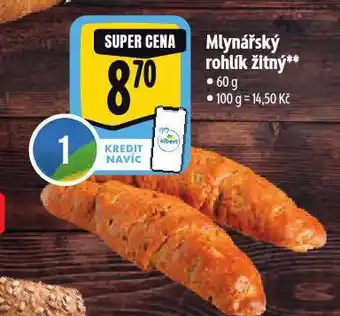 Albert Mlynářský rohlík žitný nabídka