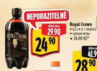 Albert Royal crown cola nabídka