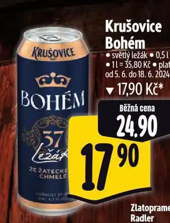 Albert Pivo krušovice bohém nabídka