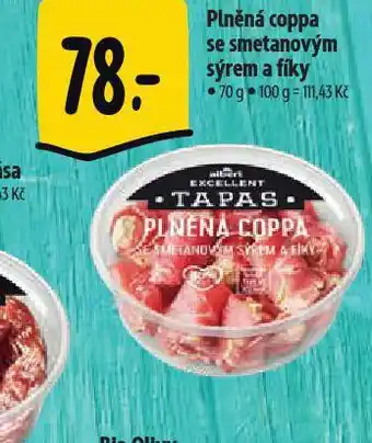 Albert Plněná coppa se smetanovým sýrem a fíky nabídka