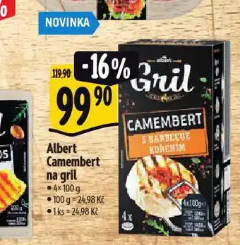 Albert Camembert na gril nabídka