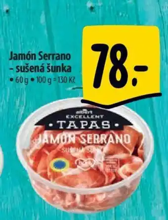 Albert Jamón Serrano sušená šunka nabídka