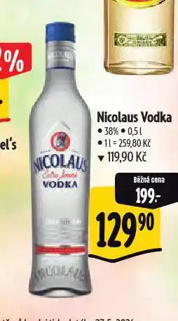 Albert Nicolaus vodka nabídka