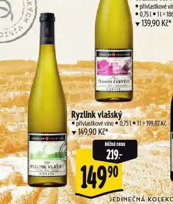 Albert Ryzlink vlašský nabídka