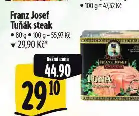 Albert Franz josef tuňák steak nabídka