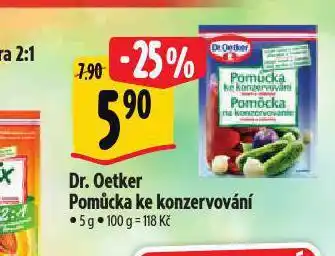 Albert Dr. oetker pomůcka ke konzervování nabídka