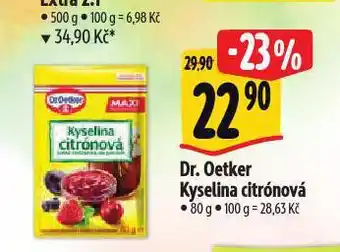 Albert Dr. oetker kyselina citronová nabídka