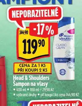 Albert Head & shoulders šampon na vlasy nabídka