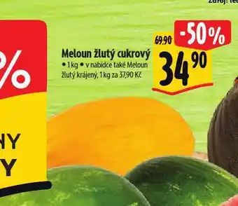 Albert Meloun žlutý cukrový nabídka