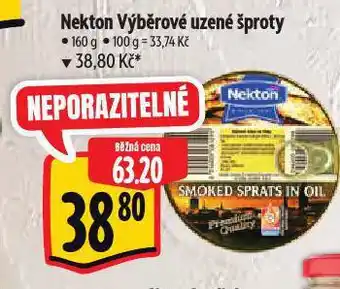 Albert Nekton výběrové šproty uzené v oleji nabídka
