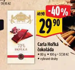 Albert Carla hořká čokoláda nabídka
