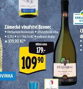 Albert Zámecké vinařství bzenec nabídka