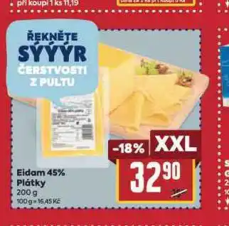 Billa Eidam 45% plátky nabídka