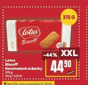 Billa Lotus biscoff karamelové sušenky nabídka
