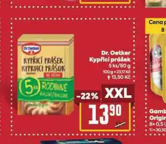 Billa Dr. oetker kypřící prášek nabídka