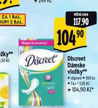 Albert Discreet dámské vložky nabídka