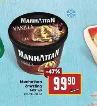 Billa Manhattan zmrzlina nabídka