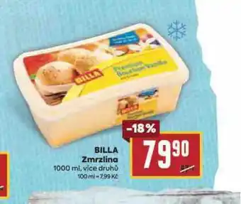 Billa Billa zmrzlina nabídka