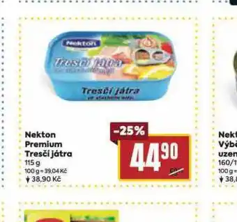 Billa Nekton premium tresčí játra nabídka