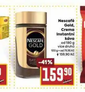 Billa Nescafé gold, crema instantní káva nabídka