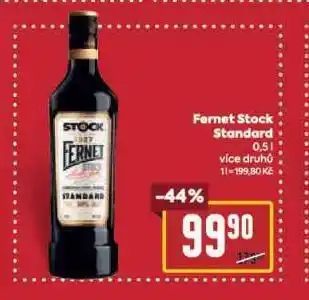 Billa Fernet stock standard nabídka