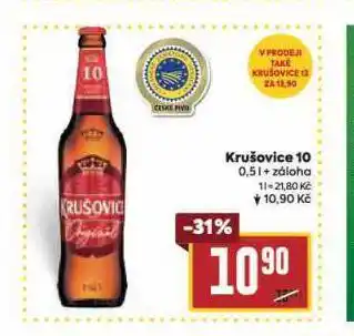 Billa Pivo krušovice 10 nabídka