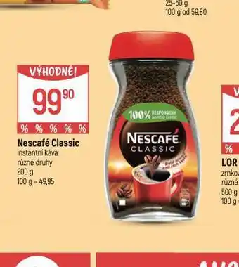 Globus Nescafé classic instantní káva nabídka
